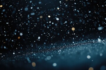 Fototapeta premium Sparkling Snowfall at Night