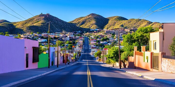 Nogales, Arizona border town on US/Mexico border