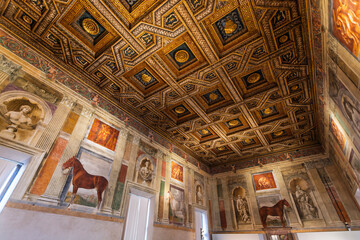 Ceiling of Te Palace in Mantua, Italy