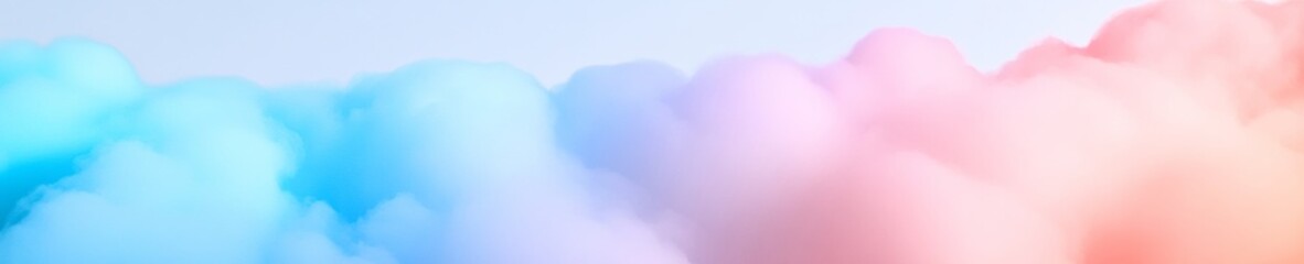 Dreamy Winter Sky with Pastel Clouds - An Ethereal Abstract Background