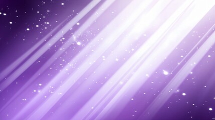 Abstract Purple Light Rays Background with Glimmering Particles