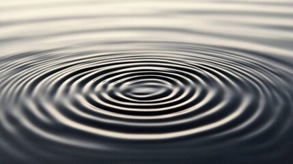 Abstract Water Ripple Texture Background Peaceful Concentric Circles Pattern