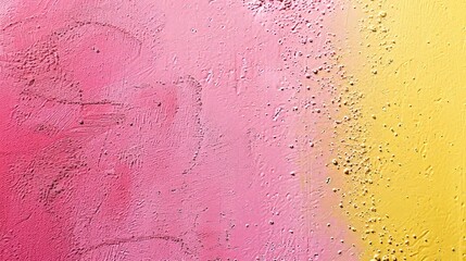 Naklejka premium Abstract textured pink and yellow gradient wall surface