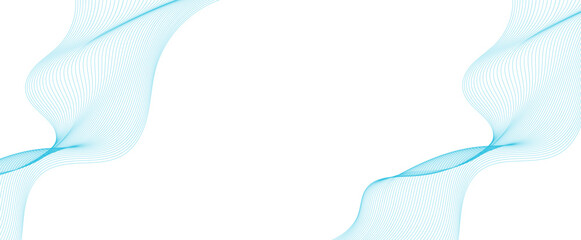 Abstract blue wave lines pattern. wave lines pattern for banner, Curve wave seamless pattern. Line art striped Vector Illustration