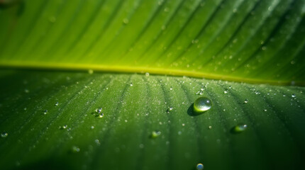 leaf with water drops