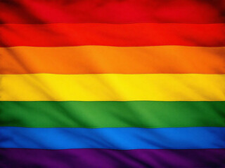 Fototapeta premium Colorful LGBTQ pride flag with diverse stripes.