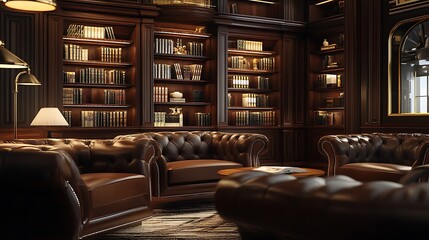 Elegant open plan home featuring stylish furniture and innovative lighting design image