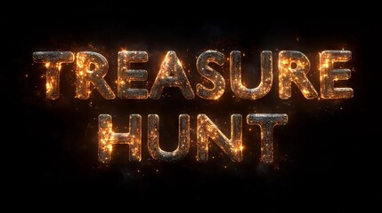 Text "TREASURE HUNT" with capital letters.