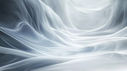 Obraz premium Subtle flowing light streaks in silver and gray abstract background digital art modern design smooth textures high detail