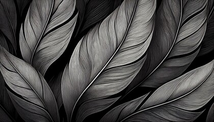 Naklejka premium Seamless decorative leaves background graphic resource