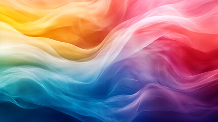 Fototapeta premium Abstract Colorful Waves Vibrant Dynamic Design with Fluid Motion and Bold Colors