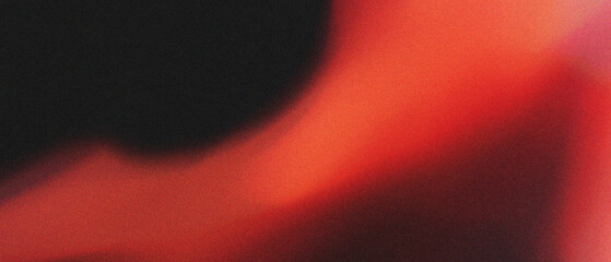 Abstract fiery gradient with vibrant red, grain noise texture, swirling flow on dark background, Intensity, passion, drama, danger, mystery concept for website banner poster design background