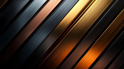 Obraz premium Abstract Metallic Background with Diagonal Lines Sleek and Shiny Industrial Texture Design