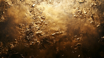 Brushed Metal Texture with Golden Highlights Elegant Industrial Design with Luxurious Shine