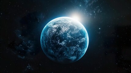 Obraz premium 8K shining Earth in vibrant detail