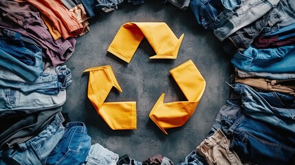 Circular Recycling Diagram for Clothing Industry