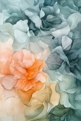 Soft pastel colors blend seamlessly in a dreamy floral composition, creating a beautiful and artistic backdrop