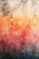 Grunge background blending orange, red, and dark tones, creating a textured and abstract design