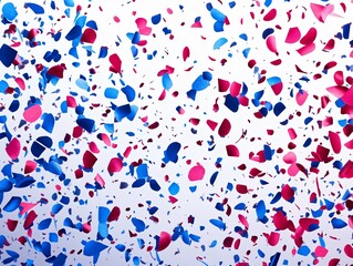 Obraz premium Vibrant Pink Blue Confetti Celebration Burst