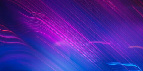 Vibrant purple and blue abstract lines.