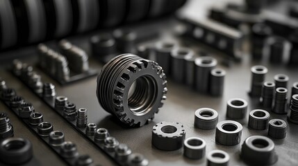 A close-up shot of different types of nuts arranged on a table