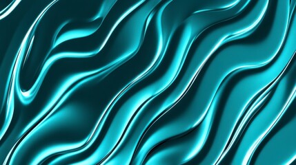 Obraz premium Stunning Teal Liquid Metal Abstract Background