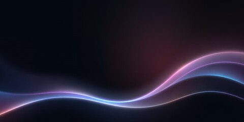 Obraz premium Abstract glowing wave design