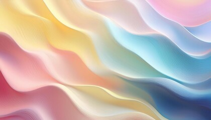 Obraz premium diagonal pastel gradient in soft pink blue yellow and cream hues creating a smooth and dynamic background