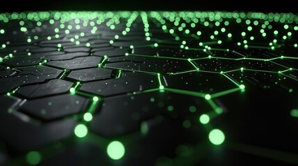 Obraz premium Futuristic network visualization digital realm graphic design abstract environment low angle technology concepts