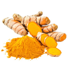 Turmeric Root and Powder  Spice  Herb  Ingredient  Food  Cooking  Cuisine  Healthy  Nutrit