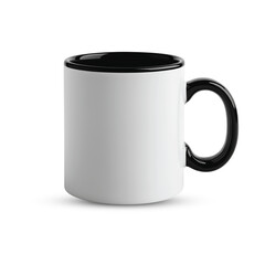 cup, mug, coffee, white, isolated, drink, tea, object, blank, empty, cafe, ceramic, ceramics, beverage, single, nobody, breakfast, black, handle, vector, hot, morning, porcelain, illustration, closeup