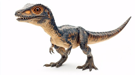 Obraz premium Realistic dinosaur model showcasing intricate details and vibrant colors
