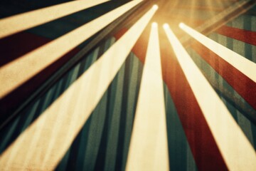 A close-up shot of a clock with sunlight shining through its hands, ideal for use in illustrations about time, morning routines or sunny days