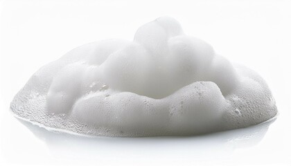 cleanser foam texture isolated on white background generative ai