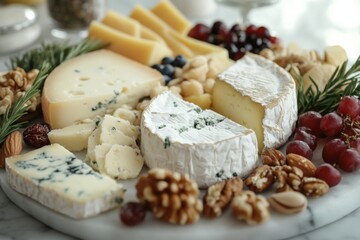 Detailed Cheese Platter Arrangement