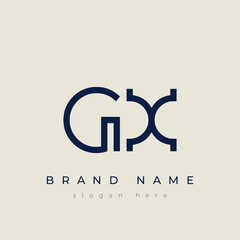 G and X logo design. GX abstract Letters Logo Monogram. This logo design is the process of creating a visual symbol that represents a brand, company, or individual.