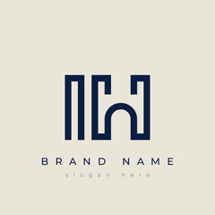 I and H logo design. IH abstract Letters Logo Monogram. This logo design is the process of creating a visual symbol that represents a brand, company, or individual.