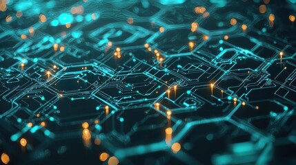 Abstract technology-inspired background featuring circuit patterns digital environment graphic design futuristic concept