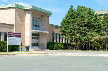 St. John's, Newfoundland, Canada-January 1, 2024: Memorial University of Newfoundland's School of...
