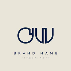 O and W logo design. OW abstract Letters Logo Monogram. This logo design is the process of creating a visual symbol that represents a brand, company, or individual.