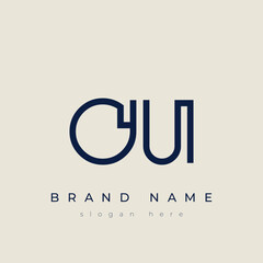 O and U logo design. OU abstract Letters Logo Monogram. This logo design is the process of creating a visual symbol that represents a brand, company, or individual.