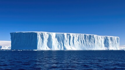 Glacial iceberg melting antarctica landscape photography arctic environment wide-angle view climate change impact