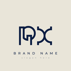 R and X logo design. RX abstract Letters Logo Monogram. This logo design is the process of creating a visual symbol that represents a brand, company, or individual.