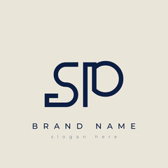 S and P logo design. SP abstract Letters Logo Monogram. This logo design is the process of creating a visual symbol that represents a brand, company, or individual.