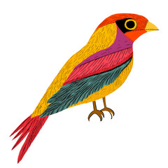 Stylized animal illustration with modern design and vibrant colors. Perfect for creative projects, decoration, and graphic design