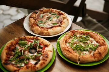 Delicious assortment of pizzas with various toppings, perfect for sharing and pizza night gatherings