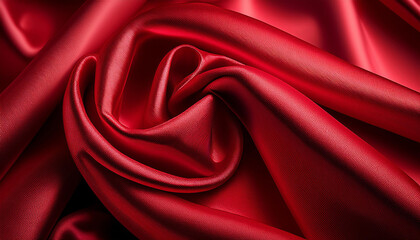 Obraz premium red silk heritage red satin heritage crimson satin cloth