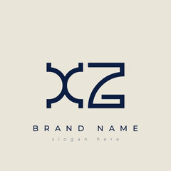 X and Z logo design. XZ abstract Letters Logo Monogram. This logo design is the process of creating a visual symbol that represents a brand, company, or individual.