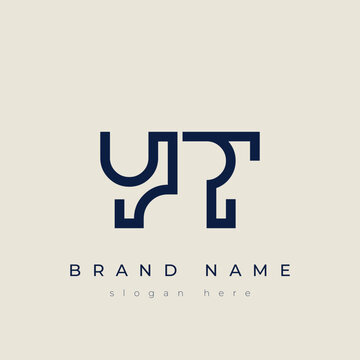 Y and T logo design. YT abstract Letters Logo Monogram. This logo design is the process of creating a visual symbol that represents a brand, company, or individual.