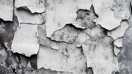 Obraz premium A close-up shot of peeling paint on a wall, great for backgrounds or textures